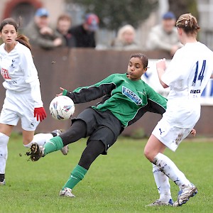 Spurs Ladies in action against Haringey Borough